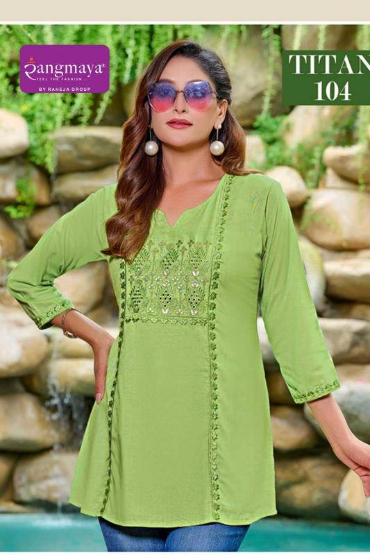 Rangmaya titan Designer kurtis wholesale in Mumbai
